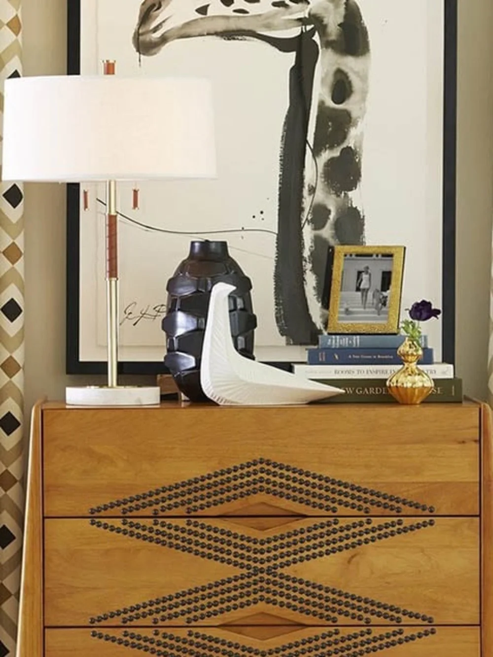 Jonathan Adler Menagerie Perched Bird Ceramic Matte White